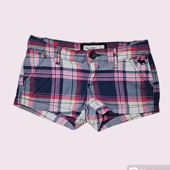 Abercrombie Kids Cute Stretch Shorts Plaid Size 10 - Picture 1 of 3